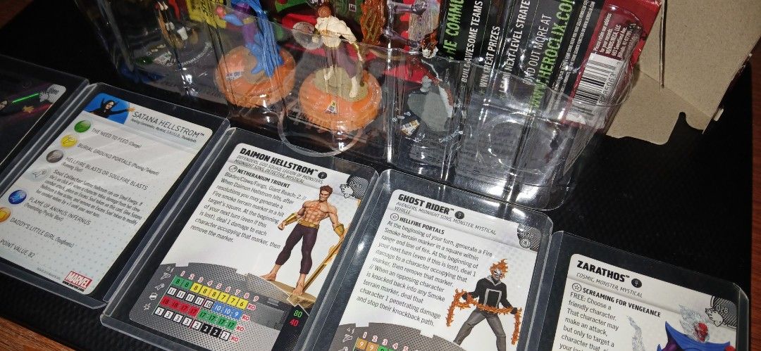 Heroclix Set Ghost Rider Zarathos Daimon Helstrom Satana Helstrom (Category: Action & Battle Toys) located in Paranaque City. Submitted by cheapsales (Listing ID 1453338913, Image 3). Description: Items in Paranaque Can ship via Gogo or Lalamove.