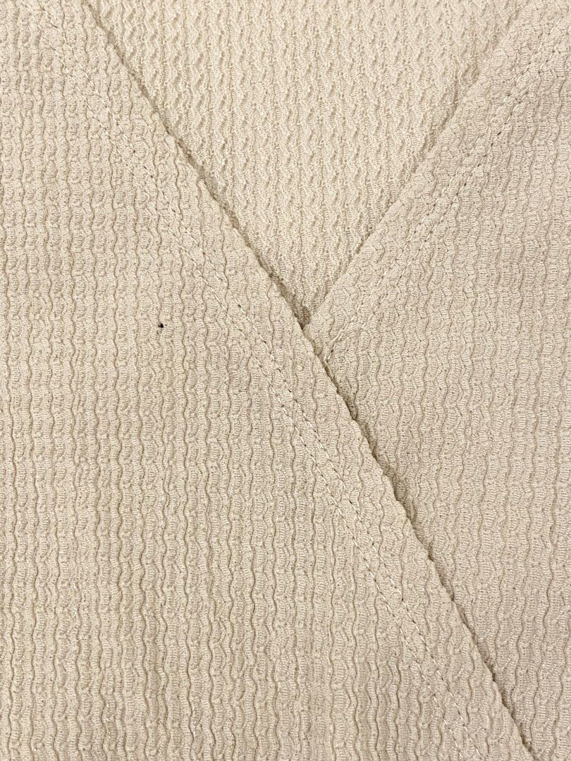 H&M Beige Romper (Category: Rompers) located in Iloilo. Submitted by shopfromhomeph.co (Listing ID 1453281977, Image 3). Description: Flaw: tiny black dot as seen on 3rd photo.