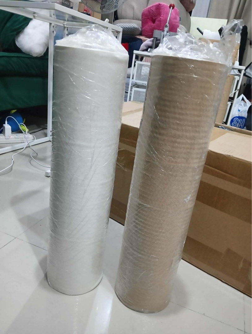 Honeycomb Wrapping Paper - Kraft & White (Category: Craft Supplies & Tools) located in Quezon City. Submitted by makeupmatcha (Listing ID 1453287853, Image 1). Description: 2 rolls unused (₱ 600 each) - 1 kraft and 1 white 1 roll used up to 1 meter only (₱ 500) .