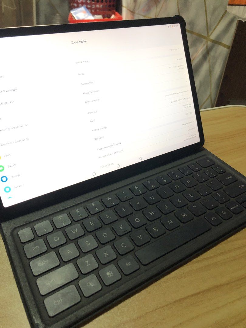 Honor Pad X9 (Category: Android) located in Marikina City. Submitted by alingclaring (Listing ID 1453332550, Image 3). Description: Sale or swap sa phone Free honor magic keyboard worth 2k 4+3 ram 128gb storage 2000x1200 pixels resolution 120hz refresh rate 5mp rear cam 5mp front cam 7250 mAh 22.5w charging Marikina area.