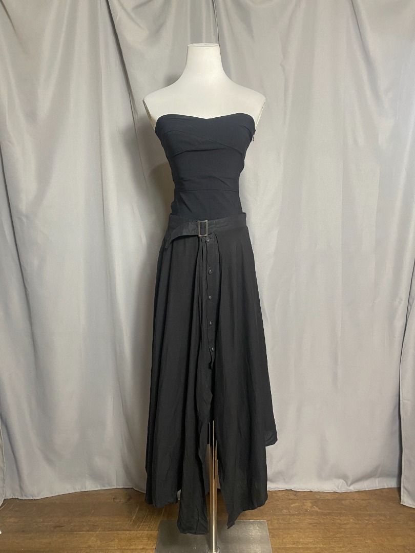 Initial Belted Button-Front Asymmetrical Maxi Skirt (Category: Skirts) located in Las Pinas. Submitted by ipickyou (Listing ID 1453297691, Image 2). Description: Unwashed Condition: 10/10 𝗣𝗿𝗶𝗰𝗲: ₱𝟳𝟴𝟬 𝗠𝗲𝗮𝘀𝘂𝗿𝗲𝗺𝗲𝗻𝘁𝘀 𝘄𝗵𝗲𝗻 𝗹𝗮𝗶𝗱 𝗳𝗹𝗮𝘁: -Waist: 16” -Length: H 17”, L 31”.