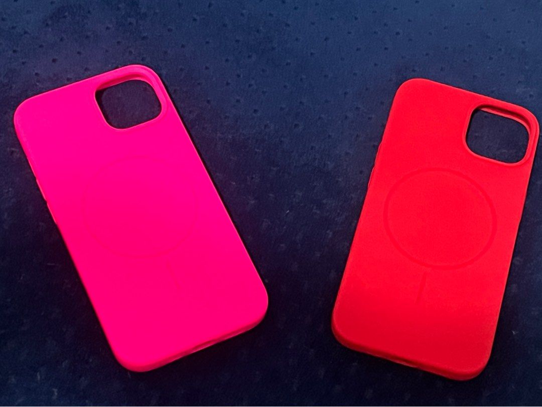 iphone 13 casing BUNDLE (pink and red) (Category: Cases & Sleeves) located in Taguig. Submitted by ellasee (Listing ID 1453310891, Image 1). Description: Soft silicon type Red and Pink bundle na Ręáśöń for śëłłınġ: - regalo lang Okay nako sa clear 😇.