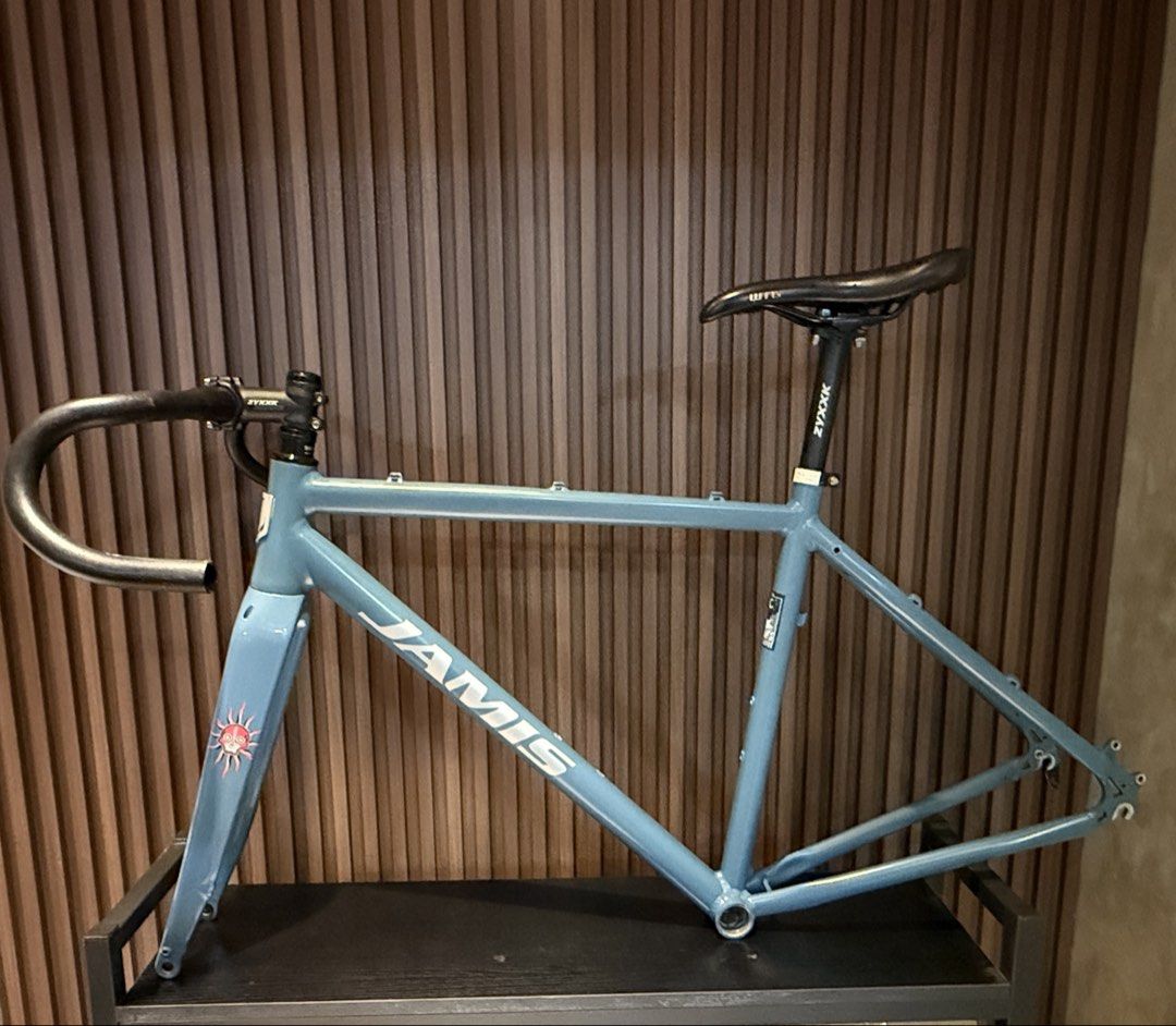 Jamis Alloy Frameset Gravel (Category: Bicycles) located in Manila. Submitted by unclegravel (Listing ID 1453353062, Image 1). Description: - Jamis Renegade A1 Gravel Frameset - Medium size - Light blue color - Includes handlebars, stem, and WTB saddle - Ready for your custom build - Ideal for a project bike or unique ride - Feel free to ask questions - Price is negotiable .