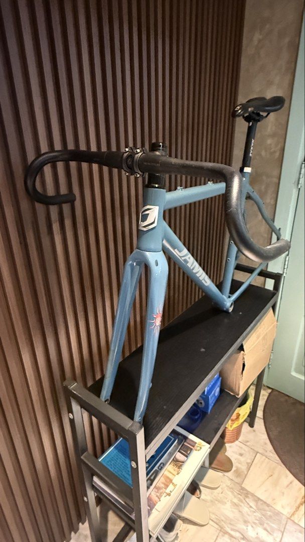 Jamis Alloy Frameset Gravel (Category: Bicycles) located in Manila. Submitted by unclegravel (Listing ID 1453353062, Image 2). Description: - Jamis Renegade A1 Gravel Frameset - Medium size - Light blue color - Includes handlebars, stem, and WTB saddle - Ready for your custom build - Ideal for a project bike or unique ride - Feel free to ask questions - Price is negotiable .