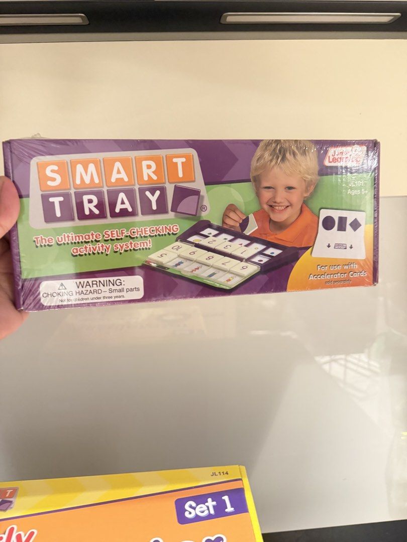 Junior Learning Bundle (Category: Educational & Learning Toys) located in Singapore. Submitted by mamidino (Listing ID 1453379366, Image 2). Description: Smart Tray Early Accelerator Set 1 Early Accelerator Set 2 Spelling Accelerator Set 1 Spelling Accelerator Set 2 Reading Accelerator Set 1 Reading Accelerator Set 2 take all for $130 Free delivery.