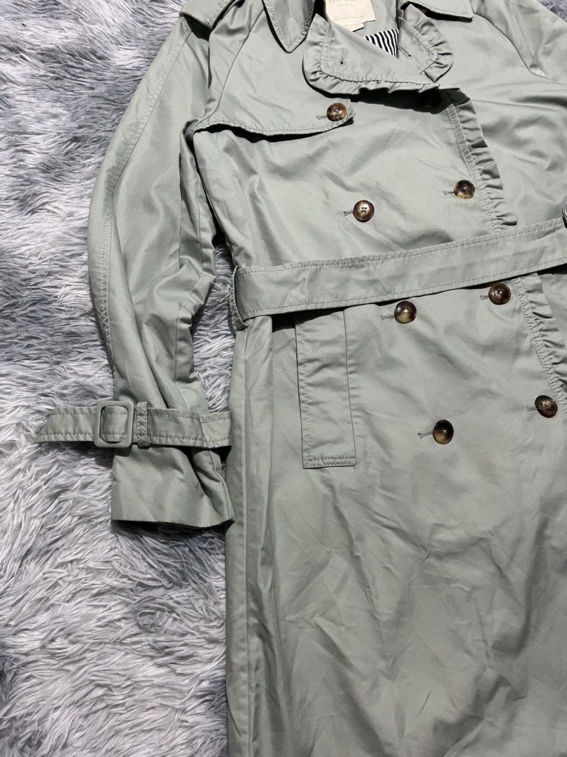 Kate Spade Double Breasted Trench Coat (Category: Coats, Jackets and Outerwear) located in Sasmuan (Sexmoan). Submitted by winterclothes.ph (Listing ID 1453262644, Image 3). Description: Kate Spade Double Breasted Trench Coat S on tag Width 19.5 Length 38 Excellent Condition .