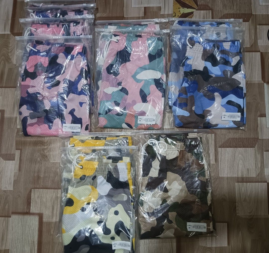 KINGS BELOW SRP (Category: Activewear) located in Manila. Submitted by got_em_ware (Listing ID 1453426166, Image 1). Description: ‼️WTS / LFB‼️ ‼️BELOW SRP ONLY‼️ Dm if interested *Check each pic for available sizes per colorway* •Urban Camo Mesh shorts size Medium to 2Xl - 💸1,000 each (1,600 srp) • Track Suit Cool Grey size Medium - 💸3,500 (4,000 srp) •La Flame Collegiate Kid size Large - 💸900 *Product color may vary due to photographic light