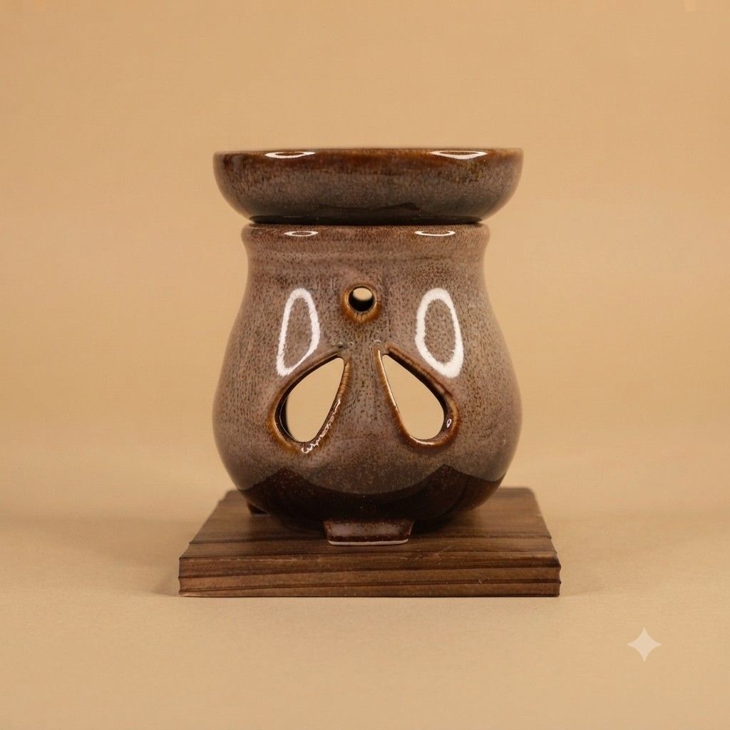 Kutsurogi Ceramic Tea Aroma Burner (Chakoro) - 12cm (Category: Coffee & Tea Tableware) located in Quezon City. Submitted by lem1998 (Listing ID 1453290526, Image 3). Description: Bring the calming, traditional essence of Japan into your home with this authentic Kutsurogi Tea Aroma Burner (茶香炉). Designed to gently heat tea leaves and release a comforting roasted aroma, this piece serves as both a functional relaxation tool and a charming home deco