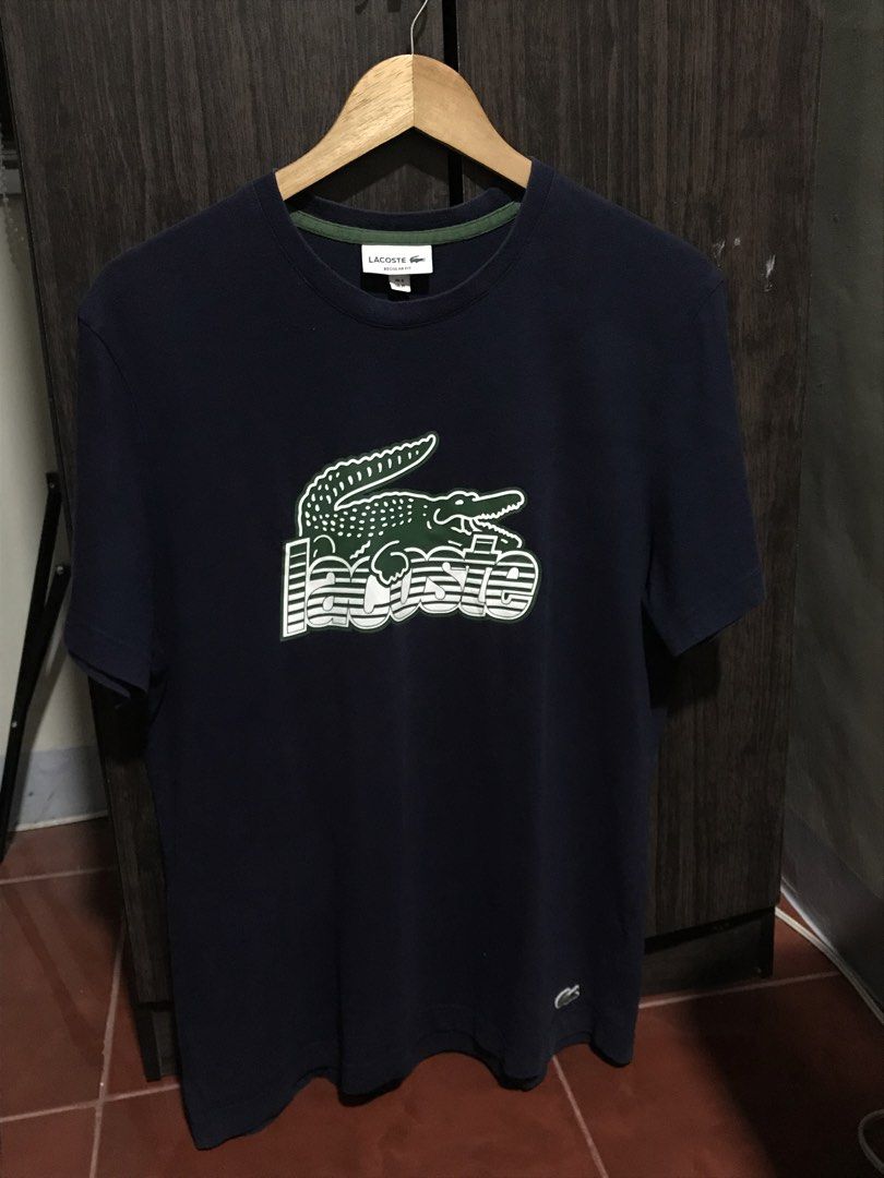Lacoste Cotton Jersey Print Shirt (navy) (Category: Tshirts & Polo Shirts ) located in Bulacan. Submitted by dailybumps (Listing ID 1453380270, Image 2). Description: 22x28 Authentic No issue.