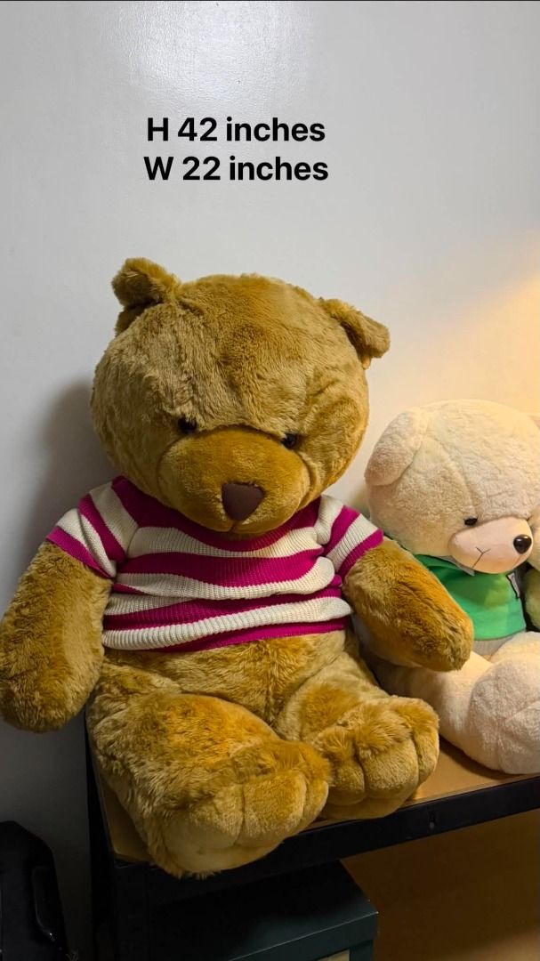 Large "Bear Cuddler" Teddy Bear Plush Toy (Category: Plushies & Soft Toys) located in Quezon City. Submitted by ronster (Listing ID 1453287970, Image 1). Description: - Super soft and cuddly large teddy bear - "Bear Cuddler" plush, great size for hugs - Perfect for a child's room or as a gift - Classic brown color - Ready for a new home.