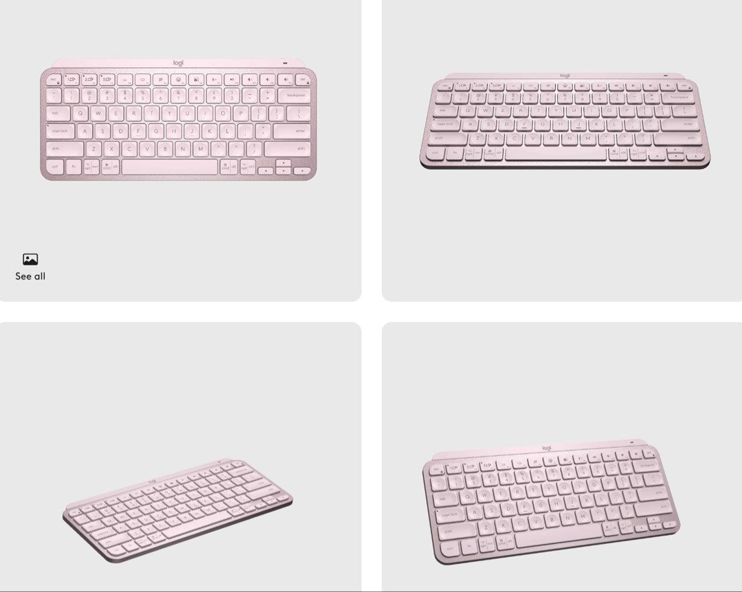 Logitech MX Keys Mini, Rose (Category: Computer Keyboard) located in Quezon City. Submitted by --ro-- (Listing ID 1453403072, Image 2). Description: Logitech MX Keys Mini, Rose Slightly used, 9/10 Pickup @ New Manila, QC.