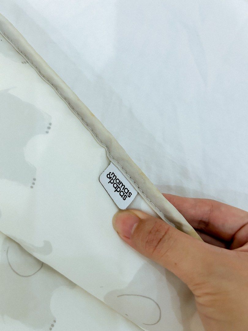 Mama & Papas waterproof changing mat (Category: Other Baby Bathing & Changing Needs) located in Caloocan City. Submitted by styleandfits_by (Listing ID 1453367061, Image 3). Description: Why Buy Me? Suitable from birth our soft, protectively covered mattresses fit all Mamas & Papas dressers/changers. The baby-friendly edges mean there’s no scratchy material or rough seams, while the easy-wipe design lets you can clean with ease..