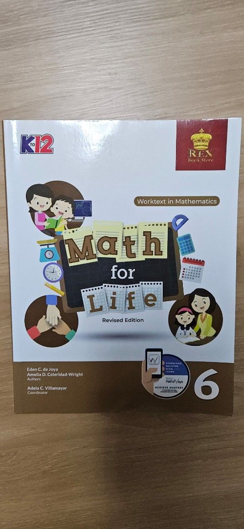 Math for Life Grade 6 (Category: Textbooks) located in Quezon City. Submitted by butterbee (Listing ID 1453270205, Image 1). Description: Math for Life Worktext, Grade 6, Revised Edition by Rex Book Store. Good as new. .