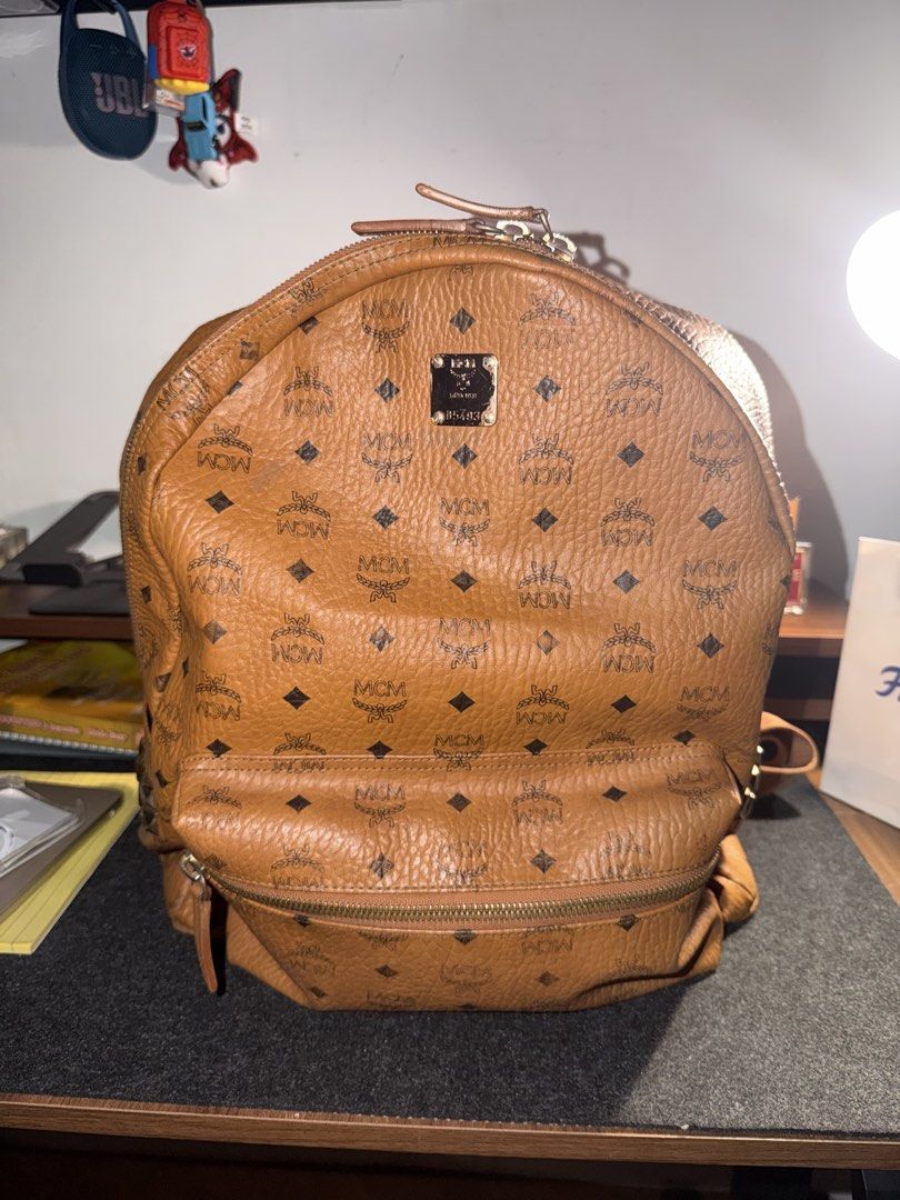 MCM BACKPACK (Category: Luxury Bags & Wallets) located in Lipa City. Submitted by cornball28000 (Listing ID 1453240262, Image 1). Description: - Authentic MCM Backpack - Large Size - Bought in Hong Kong for 95k - Backpack Only - Very very wearable - Signs of aging and usage .