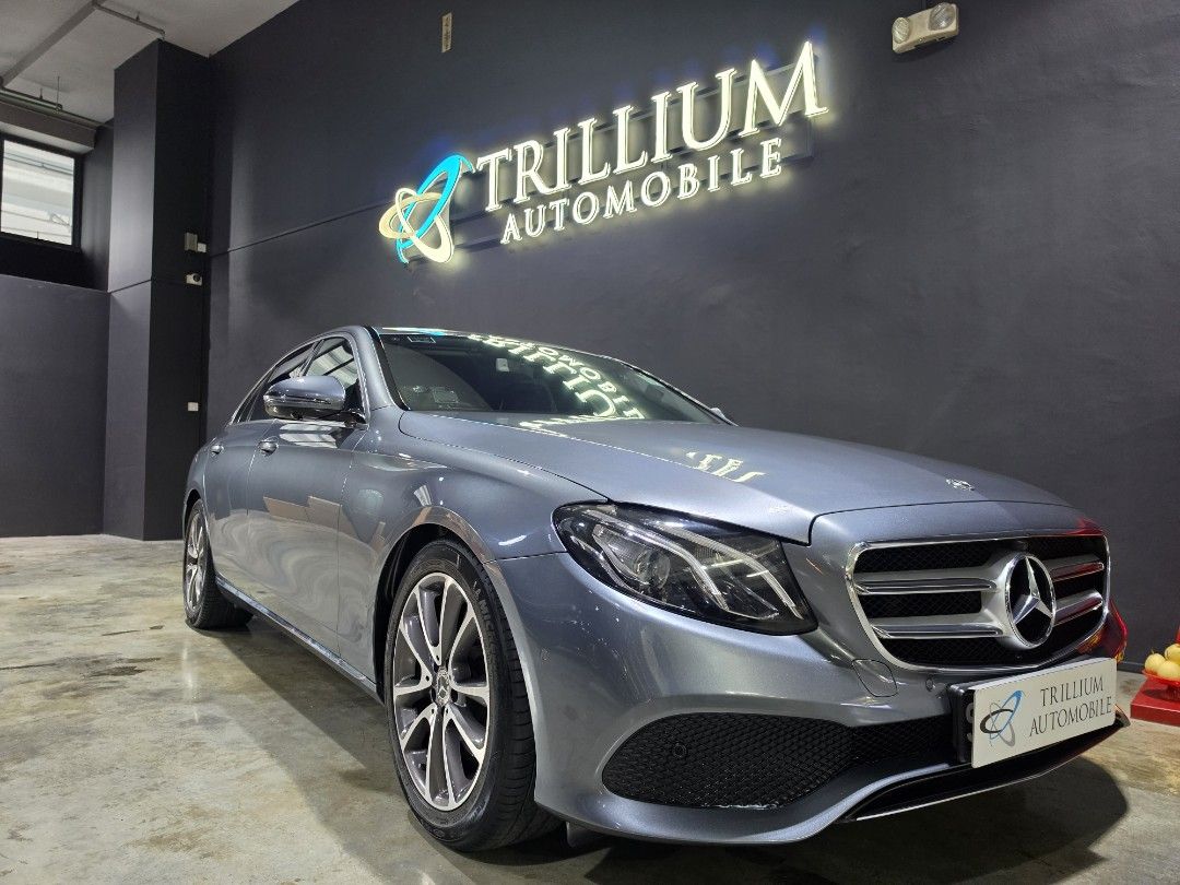 Mercedes-Benz E-Class Saloon 2016 E250 Avantgarde (A) (Category: Used Cars) located in Singapore. Submitted by trillium.auto (Listing ID 1453250879, Image 2). Description: 🚘 Vehicle Features Powered by a 2.0L turbocharged inline-4 engine paired to a 9-speed 9G-tronic automatic transmission, paddle shifters, dynamic select. 🚘 Accessories 18" sports rims, multibeam LED headlights, 360 surround-view camera, keyless entry & start/stop, soft-close d
