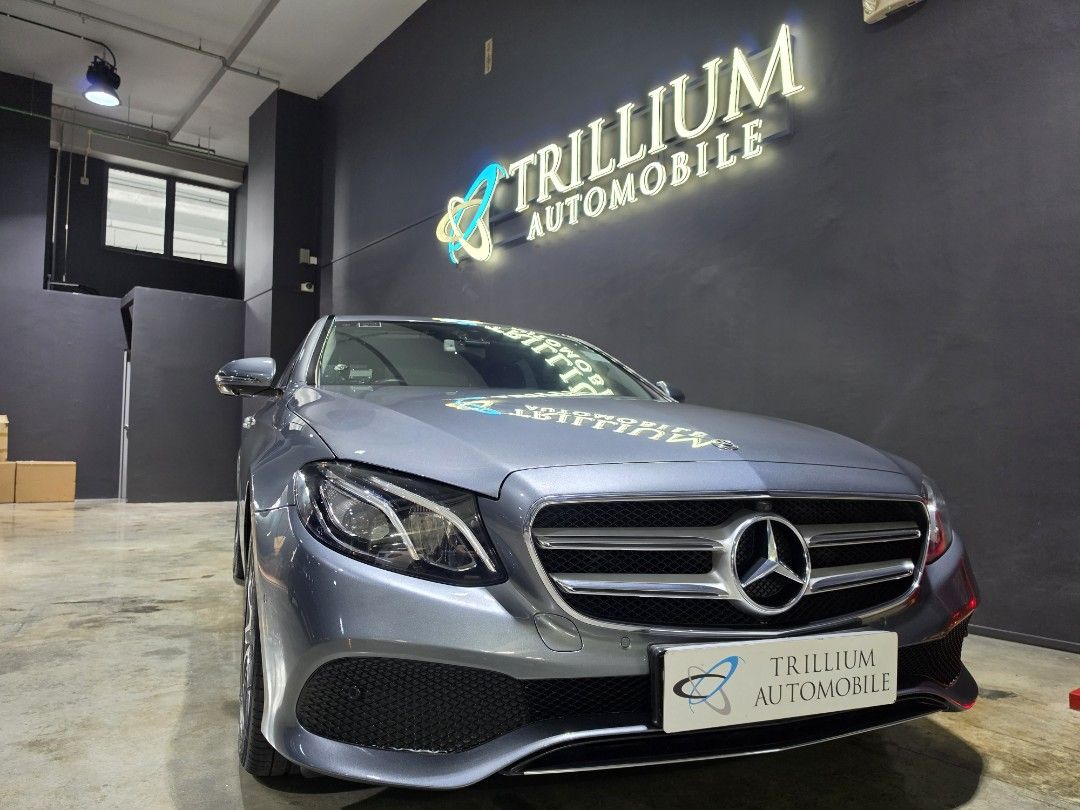 Mercedes-Benz E-Class Saloon 2016 E250 Avantgarde (A) (Category: Used Cars) located in Singapore. Submitted by trillium.auto (Listing ID 1453250879, Image 1). Description: 🚘 Vehicle Features Powered by a 2.0L turbocharged inline-4 engine paired to a 9-speed 9G-tronic automatic transmission, paddle shifters, dynamic select. 🚘 Accessories 18" sports rims, multibeam LED headlights, 360 surround-view camera, keyless entry & start/stop, soft-close d