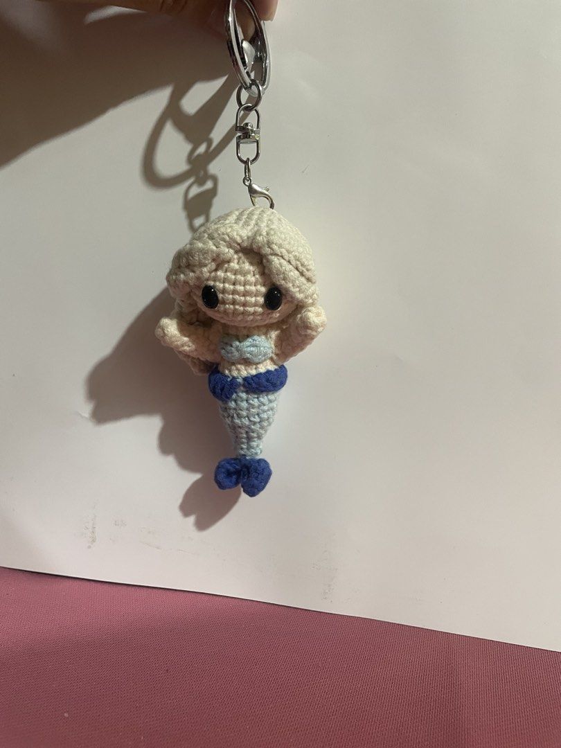 Mermaid Crochet Keychain (Category: Handmade Craft) located in Manila. Submitted by prelovedpicksph (Listing ID 1453410820, Image 1). Description: — in good condition, no flaws.