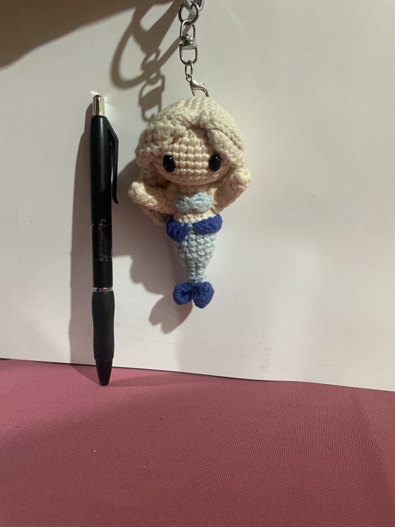 Mermaid Crochet Keychain (Category: Handmade Craft) located in Manila. Submitted by prelovedpicksph (Listing ID 1453410820, Image 2). Description: — in good condition, no flaws.