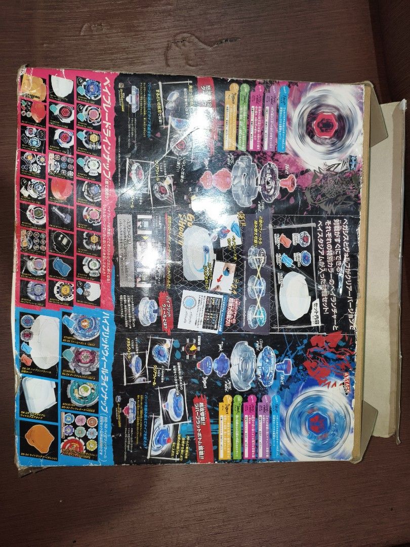 Metal Fight Beyblade Stadium (Category: Action & Battle Toys) located in Caloocan City. Submitted by urgotoseller (Listing ID 1453239819, Image 2). Description: Takara Tomy Stadium MOP: Gcash / GoTyme MOD: Lalamove / J&T Meetup: Fairview Center Mall.