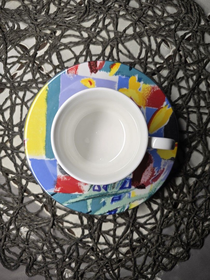 Mikasa Maxima Spring Bloom Cup and Saucer Set Duo (Category: Coffee & Tea Tableware) located in Zamboanga. Submitted by lunavinum (Listing ID 1453339956, Image 3). Description: - Approx Meas: cup 3x2.5, saucer 6 inches - Beautiful Mikasa Maxima cup and saucer set - Features the vibrant Spring Bloom floral pattern - Made from super strong fine china - Ideal for morning coffee or afternoon tea - Adds a pop of color to your kitchenware - Makes a won
