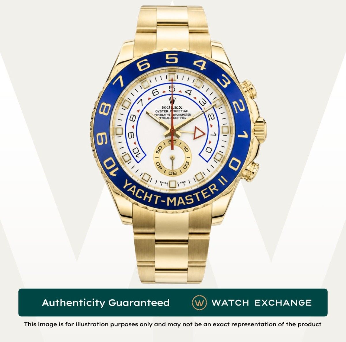 Mint Rolex Yacht Master II Oyster 116688 White Dial Z25047 Undated (Category: Watches) located in Singapore. Submitted by watchexchange.sg (Listing ID 1441688822, Image 1). Description: Mint Rolex Yacht Master II Oyster 116688 White Dial Z25047 Undated Price: $43,800 Brand: Rolex Model: 116688 Condition: Mint Dial: White Case Diameter: 44mm Material: Yellow Gold Original Box: Yes Original Cert/Papers: Yes Dated: Undated Warranty: 1 Year Warranty 