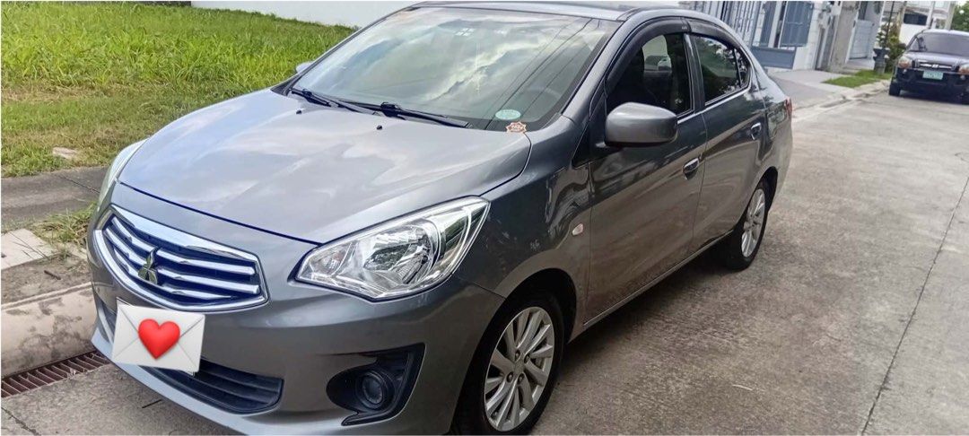 Mitsubishi Mirage G4 GLX Manual (Category: Used Cars) located in Muntinlupa City. Submitted by lovedbysabel (Listing ID 1453245566, Image 3). Description: Mitsubishi Mirage G4 GLX 2018 Manual Virgil gray •Complete Docs orig OR/CR 1st owner •Registered until Feb. 2027 •53,100 + ODO •CASA Maintained | Well-maintained •Newly replaced 2 front tire •All lights working, power window, defogger, horn etc •Changed oil last 3 months ago •Newly replaced whe