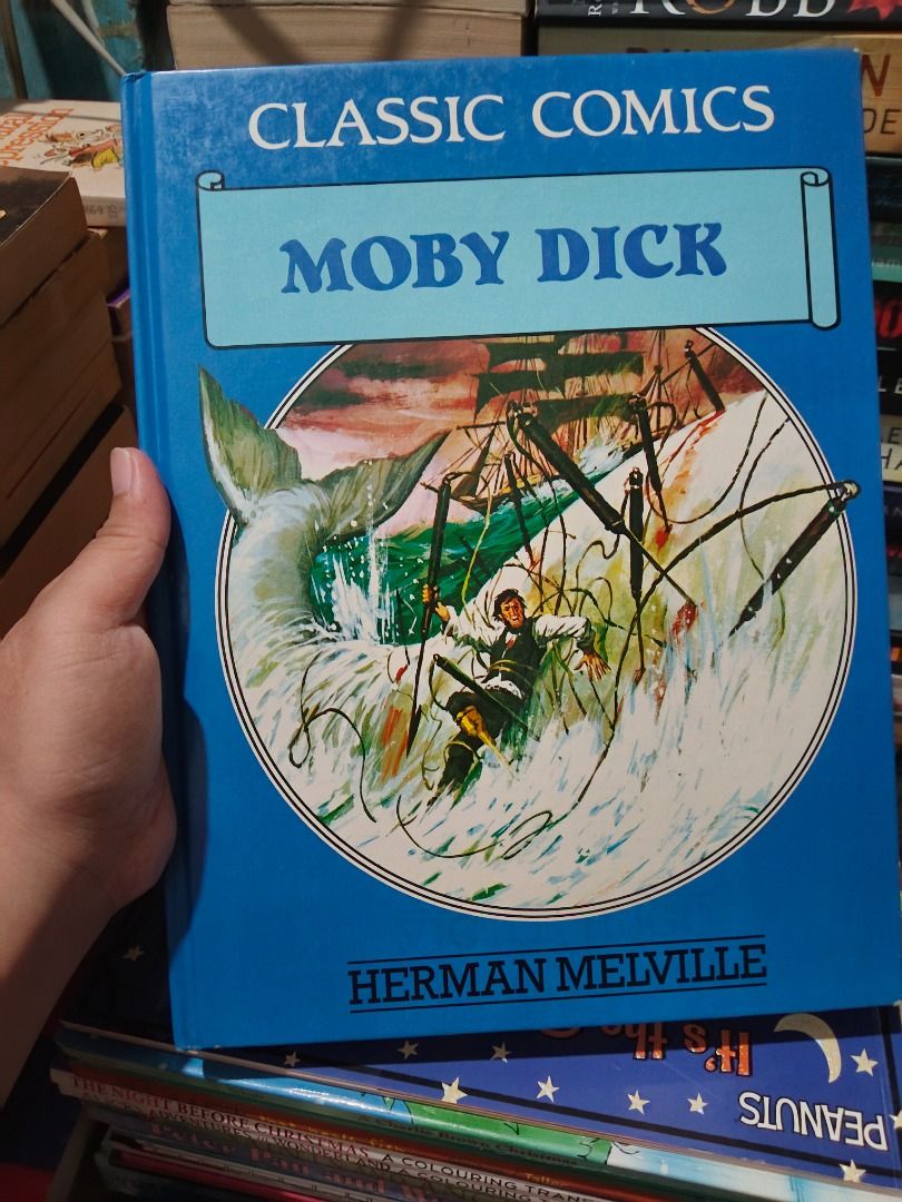 Moby Dick by Herman Melville (Category: Storybooks) located in Taguig. Submitted by booksbynini (Listing ID 1453281862, Image 1). Description: - Classic novel: Moby Dick - Adapted by: Dr. Marion Kimberly - Publisher: Gallery Books - Features other series titles on back cover - Perfect for literature enthusiasts.