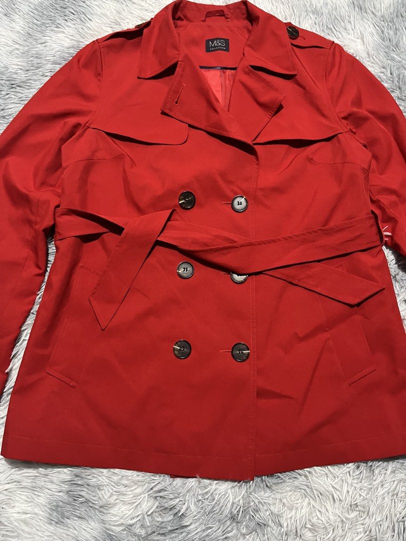 M&S Collection Double Breasted Trench Coat (Category: Coats, Jackets and Outerwear) located in Sasmuan (Sexmoan). Submitted by winterclothes.ph (Listing ID 1453260730, Image 3). Description: M&S Collection Double Breasted Trench Coat Eur 38 on tag Width 19 Length 28 Excellent Condition .