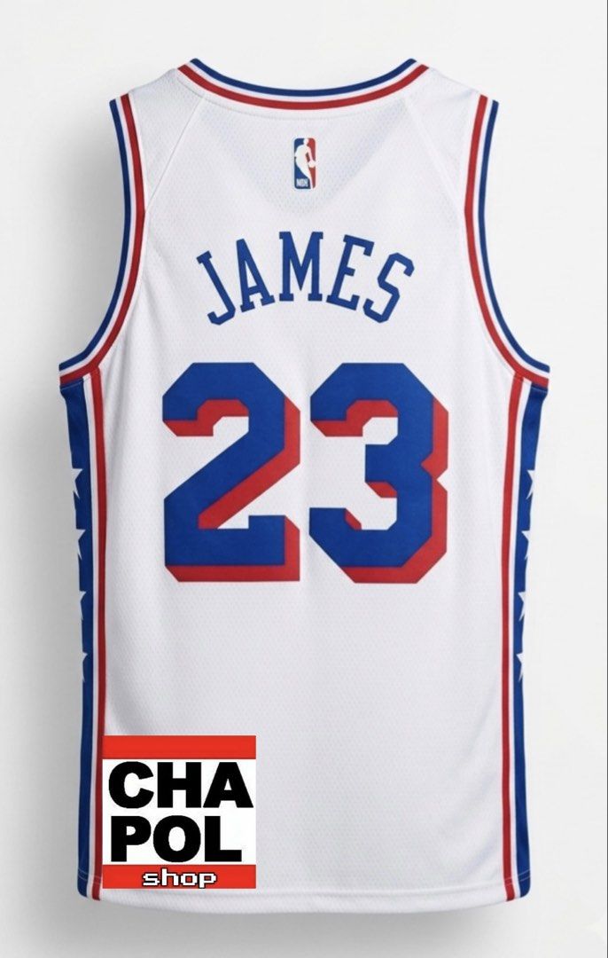 nba sixers lebron james jerseys (Category: Activewear) located in Pasig City. Submitted by cha22pol (Listing ID 1451803243, Image 2). Description: now available for preorder PHILADELPHIA 76ERS jerseys #23 LEBRON JAMES available sizes: extra small small medium large xl xxl price: 1100 *5-7 eta *drifit technology fabric *heat pressed graphics *nba store quality (not divisoria/greenhills quality) pm me if interested 👌🏼.