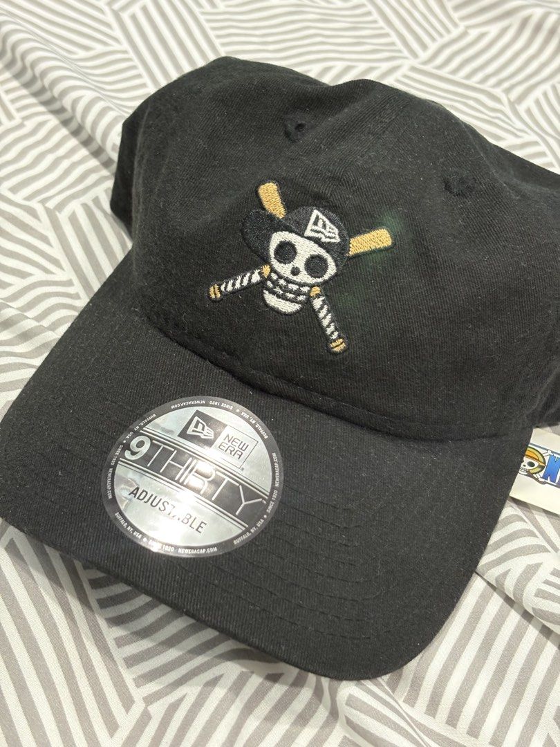 New Era 9Thirty One Piece Skull Logo Cap Black (Category: Caps & Hats) located in Manila. Submitted by sanctuss (Listing ID 1453249864, Image 1). Description: - Brand New Black New Era 9Thirty Cap - Features iconic One Piece Jolly Roger embroidered logo - Adjustable strap for a custom, comfortable fit - Comes with original tags attached - Ideal for any One Piece or anime enthusiast - Used it only for display - Rare item.