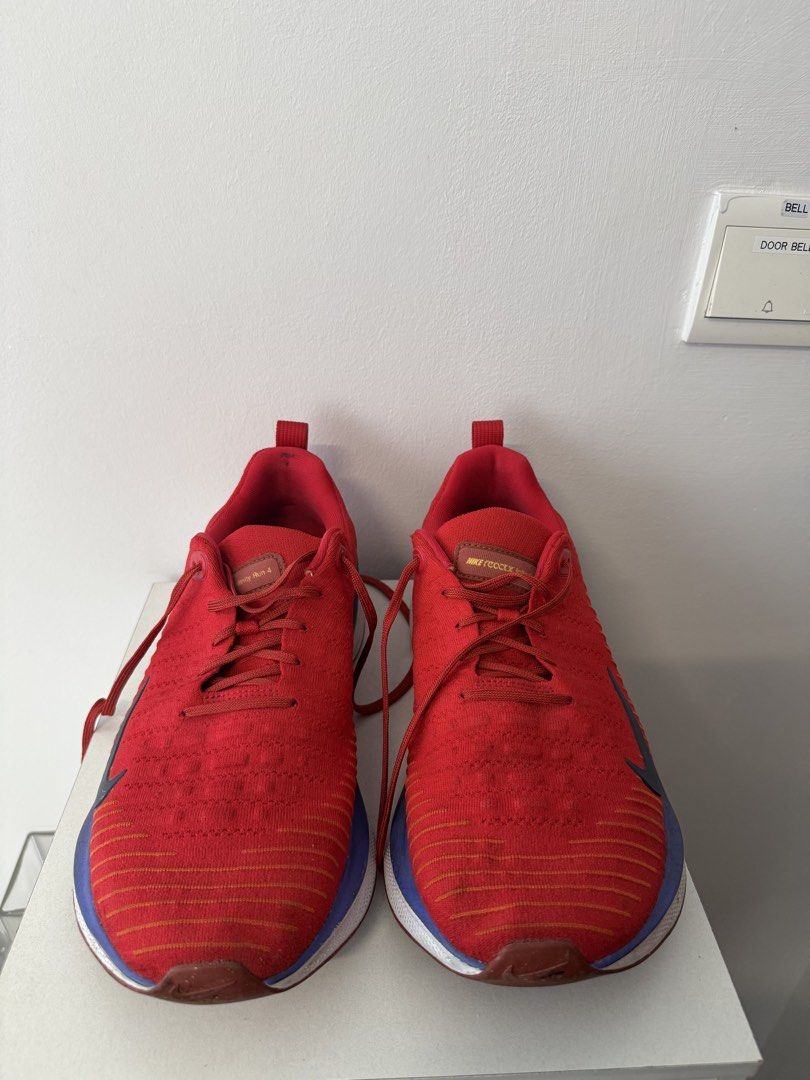 Nike ReactX Infinity Run 4 (Category: Sneakers) located in Singapore. Submitted by tmmashwin (Listing ID 1453347639, Image 4). Description: Nike ReactX Infinity Run 4 Colour - University red Size - UK 10.5 Width - Extra wide..