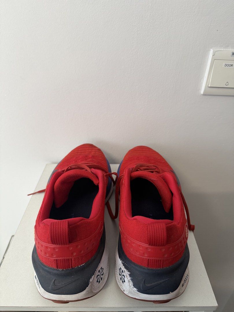 Nike ReactX Infinity Run 4 (Category: Sneakers) located in Singapore. Submitted by tmmashwin (Listing ID 1453347639, Image 2). Description: Nike ReactX Infinity Run 4 Colour - University red Size - UK 10.5 Width - Extra wide..