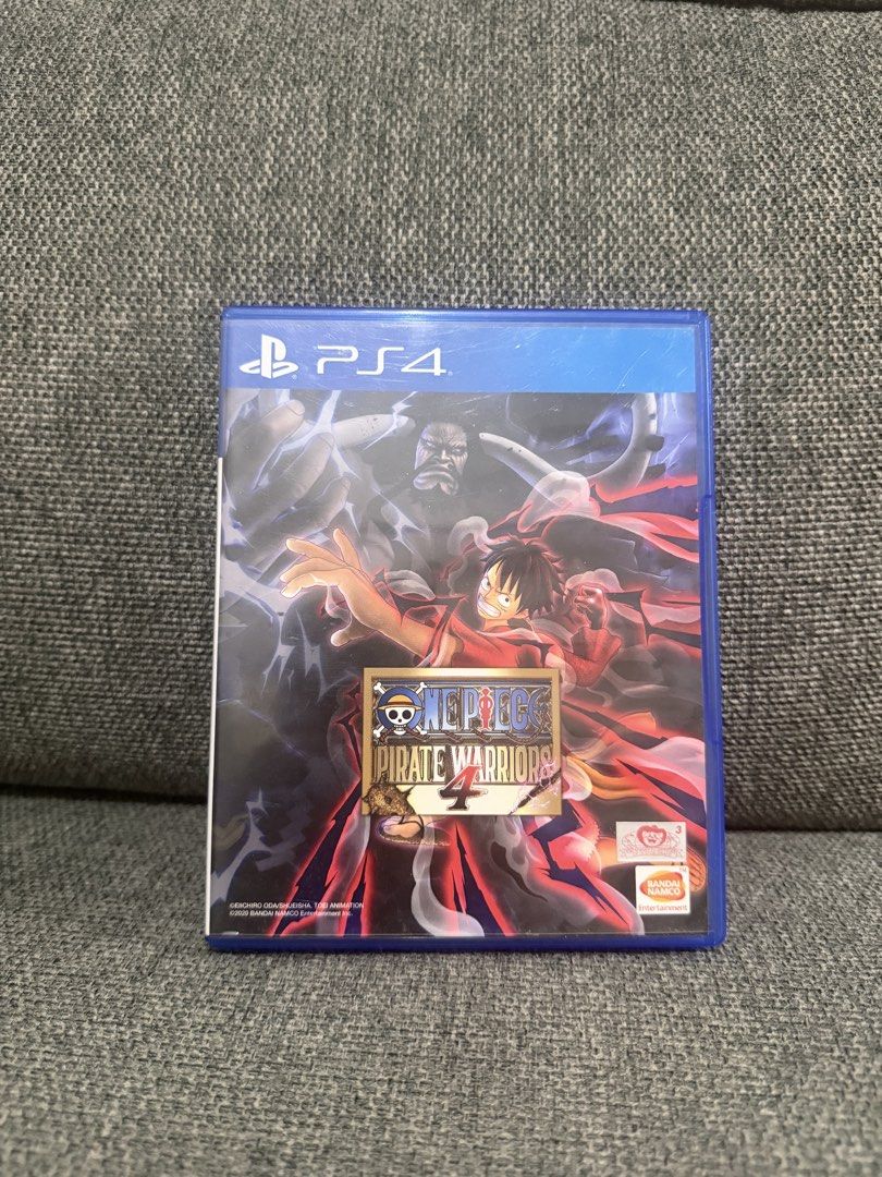 One Piece Pirate Warriors 4 PS4 Game (Category: PlayStation) located in Manila. Submitted by carlocach62814 (Listing ID 1453285912, Image 1). Description: - One Piece Pirate Warriors 4 for PlayStation 4 - Experience the One Piece story in the grand return of Pirate Warriors - Explore new arcs like Wano Country and the land of the Shinobi - Encounter more friends and foes than ever before in the series - Compatible with PS4 Pro.