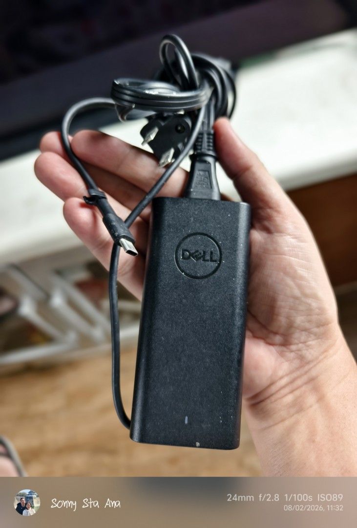Original Dell 65W Type C - AC Adapter Charger (Category: Chargers) located in Quezon City. Submitted by gadgetsun (Listing ID 1453257977, Image 1). Description: - Genuine Dell 65W AC Adapter - Input: 100-240V~1.7A, 50-60Hz (Works Worldwide) - Output: 19.5V==3.34A - Model number clearly labeled on the unit - Compatible with many Dell laptop models - Please verify compatibility with your specific Dell laptop before purchasing.
