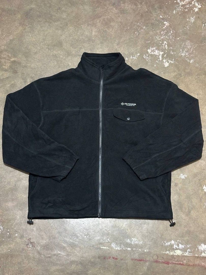 Outdoor Products Full-Zip Fleece Jacket (Category: Coats, Jackets and Outerwear) located in Las Pinas. Submitted by carls_jiaren09 (Listing ID 1449469677, Image 1). Description: 🏷️ OUTDOOR PRODUCTS FULL-ZIP FLEECE JACKET😍 • Brand: Outdoor Products (Authentic Outdoor Apparel) • Style: Full-Zip Mock Neck Fleece Jacket • Color: Solid Black 📐 MEASUREMENTS (Lay Flat) • Width (Pit-to-Pit): 23 inches • Length (Shoulder-to-Hem): 27 inches • Size: Fits