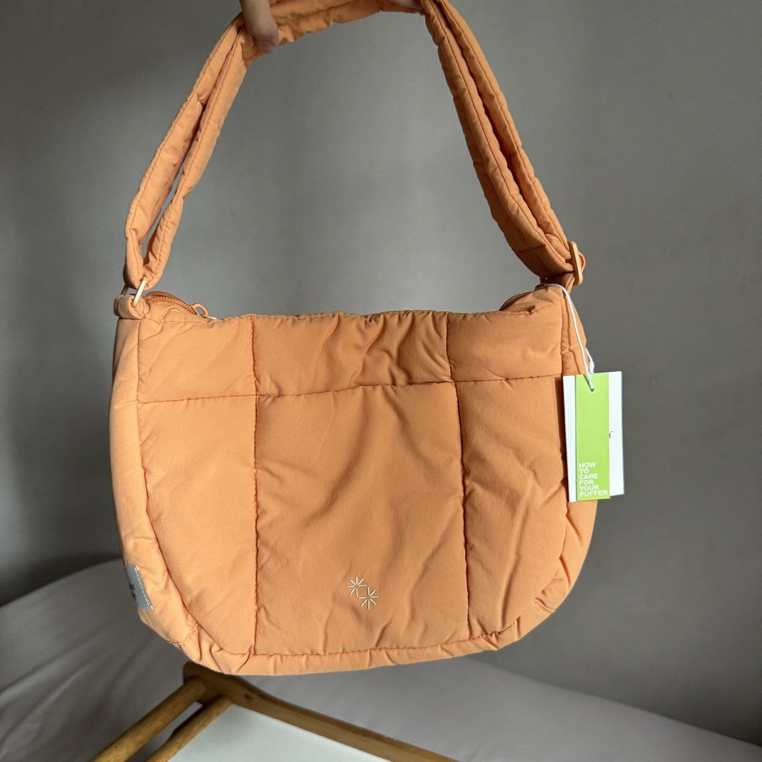 Paper Bunny Shoulder Bag - Orange (Category: Shoulder Bags) located in Davao. Submitted by piscestingz (Listing ID 1453409837, Image 3). Description: - Orange padded shoulder bag - Stylish quilted design - Small embroidered detail on the front - Adjustable strap for comfort - Ideal for everyday use rfs: decluttering.