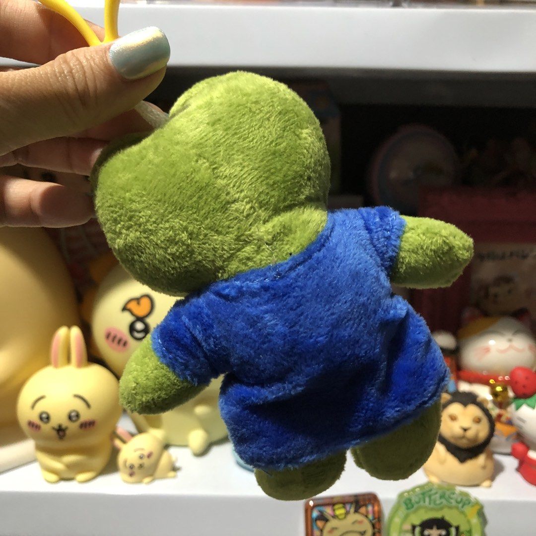 PEPE THE FROG SOFT CHARM (Category: Plushies & Soft Toys) located in Quezon City. Submitted by kitsune.treasures (Listing ID 1453254792, Image 3). Description: *First to pay policy! *1 day reservation only. Failure to pay on time, auto cancel. 📍Quezon City * MOD: J&T | Lalamove * MOP: GCASH | BPI 📦ON HAND AND READY TO SHIP! CONDITION: WHAT YOU SEE IS WHAT YOU GET. Dimensions: Kindly check the photos for the actual measurements. Please check all