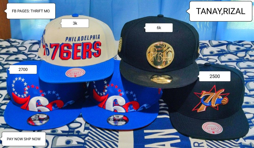 PHILADELPHIA 76ERS SNAPBACK CAPS BRAND NEW AUTHENTIC (Category: Caps & Hats) located in Tanay. Submitted by tykezz (Listing ID 1453346909, Image 3). Description: PAY NOW SHP NOW TANAY RIZAL.