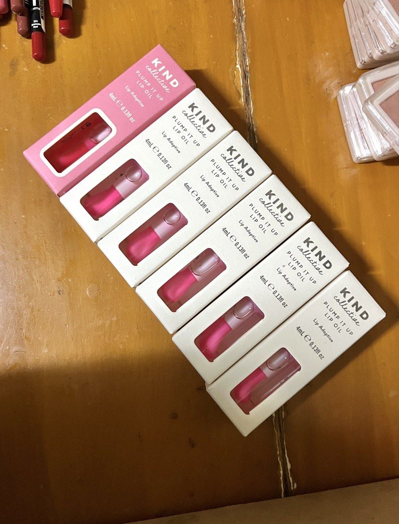 Plump lip oil (Category: Makeup) located in Manila. Submitted by tiniwiney (Listing ID 1453302478, Image 1). Description: Brand: Kind Collective - P120/each - Brand new, sealed - Actual photo posted - 100% legit, watsons pull-out - RFS: Decluttering - lalamove/grab/lbc pickup MOP: Gcash / Maribank .