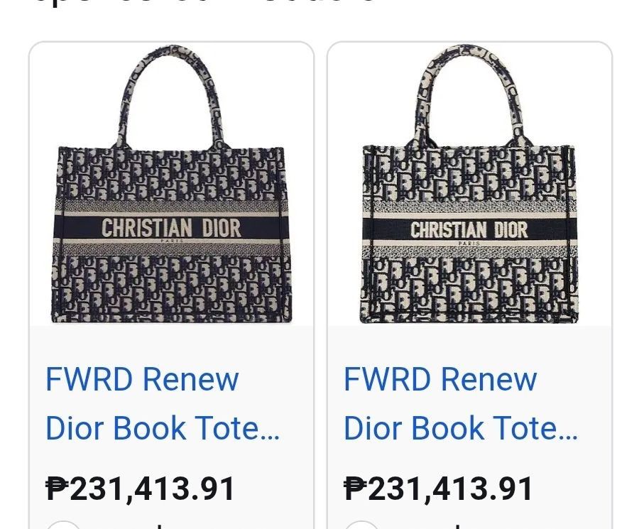 Preloved CHRISTIANDIOR BOOK TOTE MEDIUM (Category: Luxury Bags & Wallets) located in Alicia. Submitted by celynahambotruecelyna39 (Listing ID 1453335370, Image 2). Description: in good condition.
