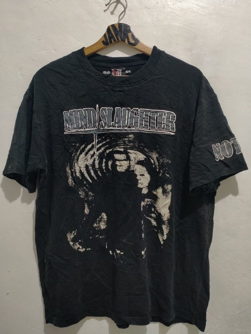 PROJECT G/R MIND SLAUGHTER SHIRT (Category: Tshirts & Polo Shirts ) located in Pili. Submitted by janrypalmerodelima (Listing ID 1453420510, Image 1). Description: PROJECT G/R MIND SLAUGHTER SHIRT DIMES: 21X26 CONDITION: VERY GOOD COLOR RATE: 9.2/10 ISSUE: NEED WASH AND HAIR LINES.
