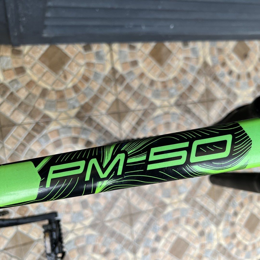 PROMAX PM50 27.5 MTB (Category: Bicycles) located in Manila. Submitted by danielsells_592 (Listing ID 1453237122, Image 2). Description: PROMAX PM50 27.5 ₱7300 (negotiable sa sure buyer) ✅ Frame: Promax PM50 ✅ Fork: Unkown ✅ Stem: Roadnado 100mm ✅ Handle Bar: Sagmit Shadow ✅Brakes: Shimano MT200 Hydraulic Brakes ✅Cogs: Sunshine ✅Shimano Chain ✅Tanke rear hubs (tunong mayaman) ✅LTWOO AX 10SPEED RD SHIFTER ✅SHIMANO CRANKS ✅Brand new pedals Issue: ❌