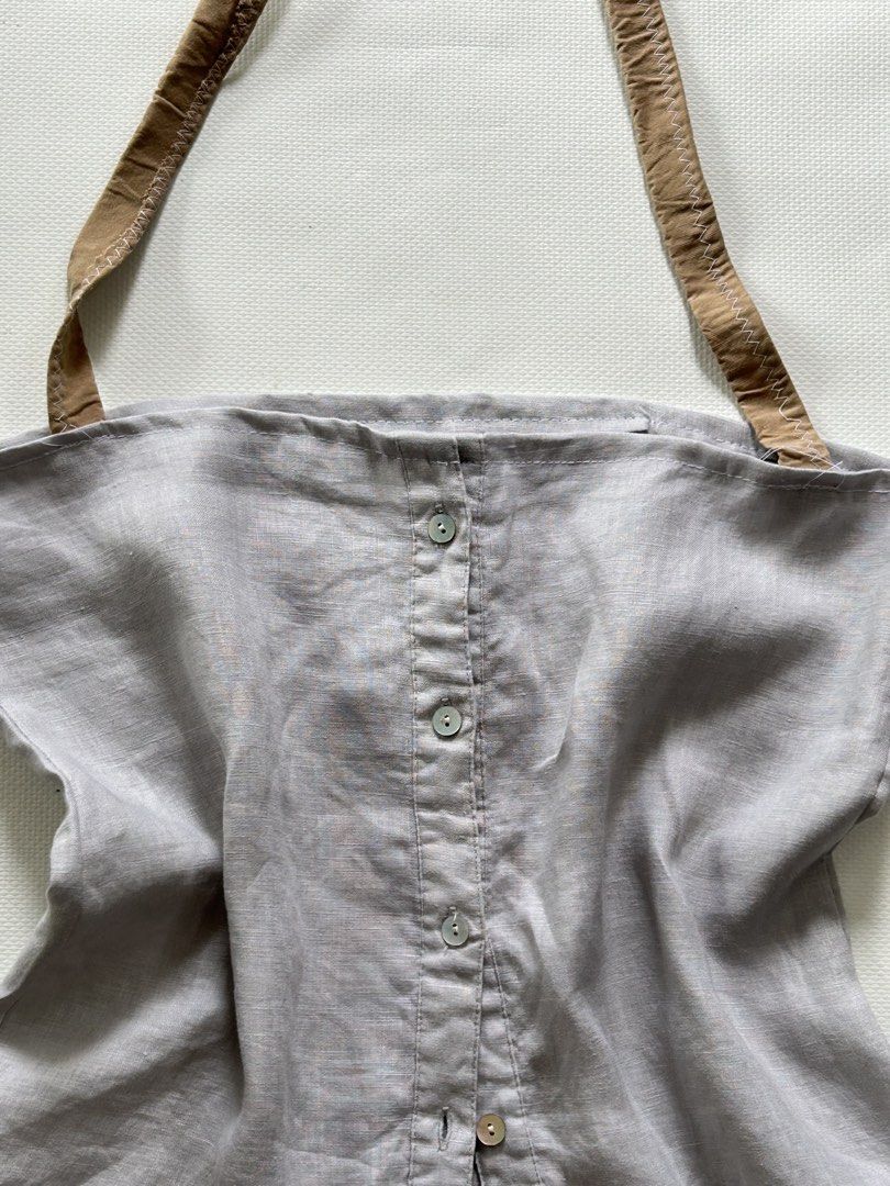 pure linen top (Category: Sleeveless) located in Caloocan City. Submitted by helpmedeclutter____tf (Listing ID 1453270418, Image 2). Description: linen, small to medium no flaws mop: bpi/gotyme sf 95 nationwide via jnt.