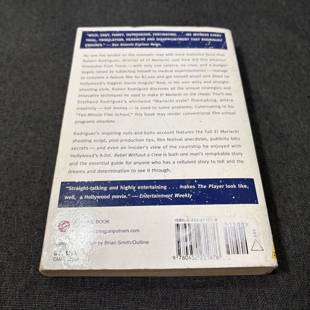 Rebel Without a Crew by Robert Rodriguez (Category: Storybooks) located in Imus. Submitted by declutter201 (Listing ID 1453424429, Image 2). Description: Price: P150 Prio payo Location: Imus, Cavite MOP: BDO, Gcash, Maya, GoTyme MOD: GGX, J&T, SDD RFS: Decluttering You can message me for more details.