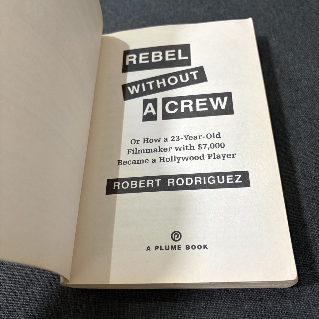 Rebel Without a Crew by Robert Rodriguez (Category: Storybooks) located in Imus. Submitted by declutter201 (Listing ID 1453424429, Image 3). Description: Price: P150 Prio payo Location: Imus, Cavite MOP: BDO, Gcash, Maya, GoTyme MOD: GGX, J&T, SDD RFS: Decluttering You can message me for more details.