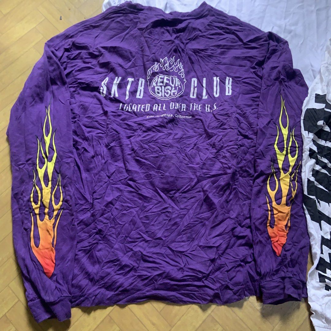 REFURBISH FLAME SKATE CLUB LONG SLEEVES (Category: Tshirts & Polo Shirts ) located in Tabaco. Submitted by bayhust (Listing ID 1453300087, Image 1). Description: 23x26 EXCELLENT 10/10 color rate no issue.