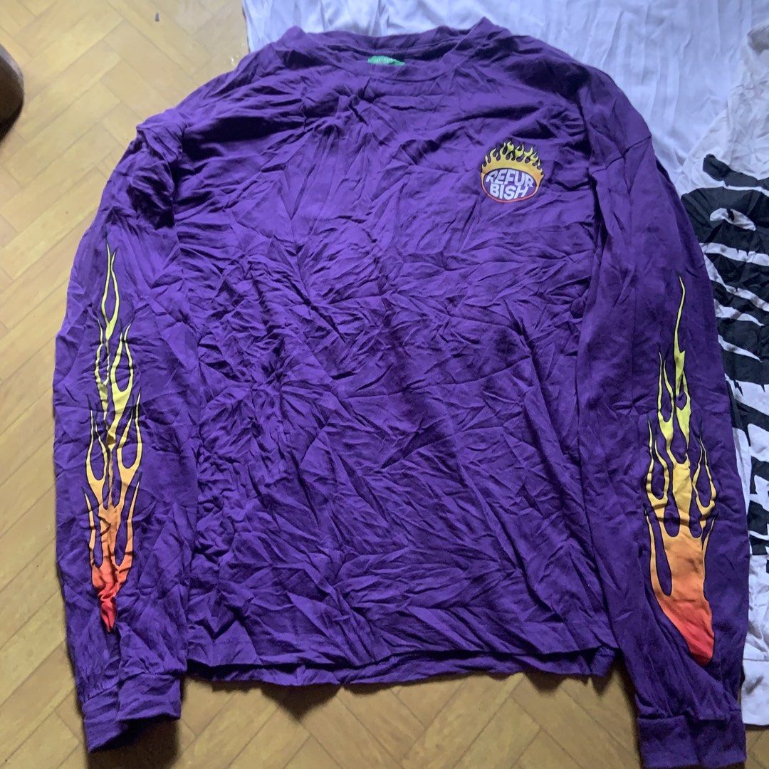 REFURBISH FLAME SKATE CLUB LONG SLEEVES (Category: Tshirts & Polo Shirts ) located in Tabaco. Submitted by bayhust (Listing ID 1453300087, Image 2). Description: 23x26 EXCELLENT 10/10 color rate no issue.