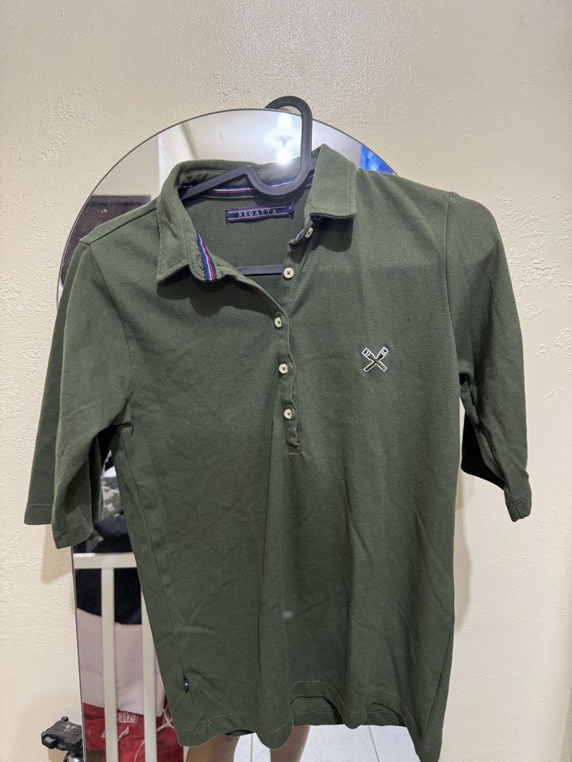 Regatta Green Polo Shirt Size S (Category: Others Tops) located in Meycauayan. Submitted by realjosh (Listing ID 1453292154, Image 1). Description: - Brand: Regatta - Type: Polo Shirt - Color: Green - Size: S - Fit: Classic - Features: Regatta logo on chest, three-button placket - Occasion: Casual wear.