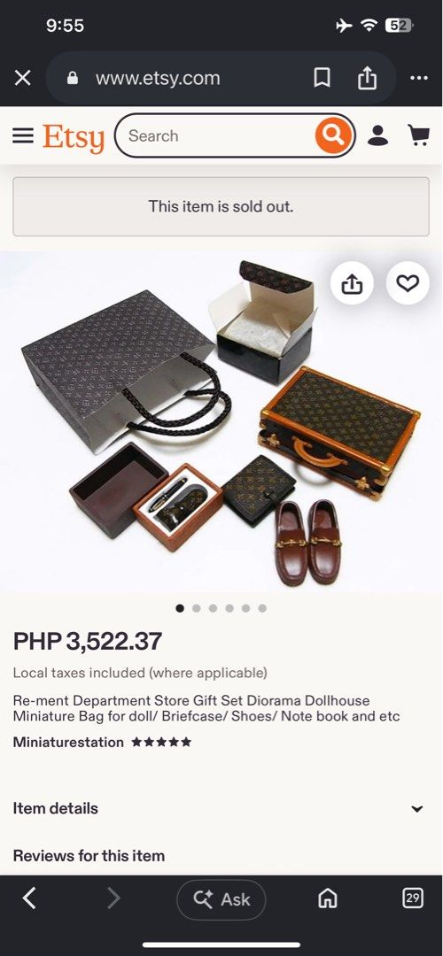 re-ment department store gift set miniature (Category: Designer & Blind Box Toys) located in Cabiao. Submitted by imeon13 (Listing ID 1453384180, Image 1). Description: .