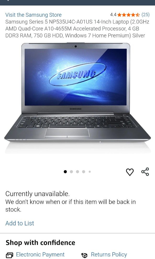 Samsung Laptop (Category: Laptops & Notebooks) located in Muntinlupa City. Submitted by jacknthrift (Listing ID 1453035422, Image 2). Description: - Samsung laptop for sale - Selling as is - QWERTY keyboard - Includes touchpad - Casing and screen have some dust and marks DEFECTIVE. SCREEN IS NOT WORKING ANYMORE AND HINDI KO NA ALAM KUNG ANO PANG IBANG DEFECT KASI WALA NA DIN YUNG CHARGER. TNX. PAKIBASA MUNA BAGO CHAT PLS..